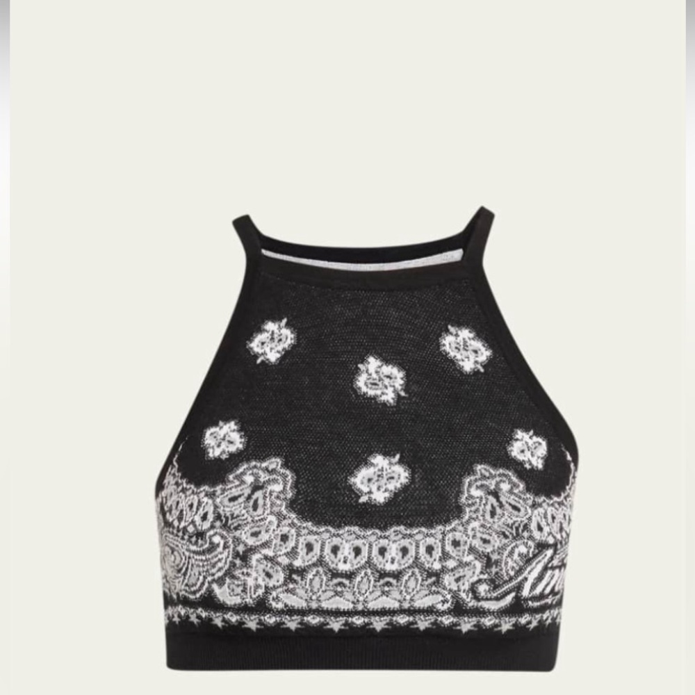 AMIRI top cropped bandana tank xs